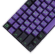 129 Key Mecha 01 Purple Cherry Profile Five Side Dye Sub Keycaps PBT Key caps for TKL 61 64 68 75 87
