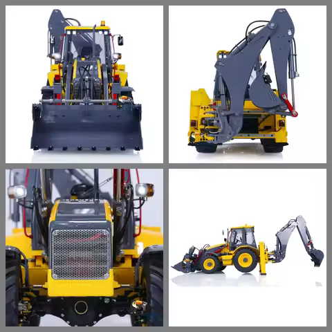 LESU 1/14 RC Hydraulic Metal Backhoe Loader Aoue Bl71 2 In 1 Electric Vehicle Remoted Model Toucanho