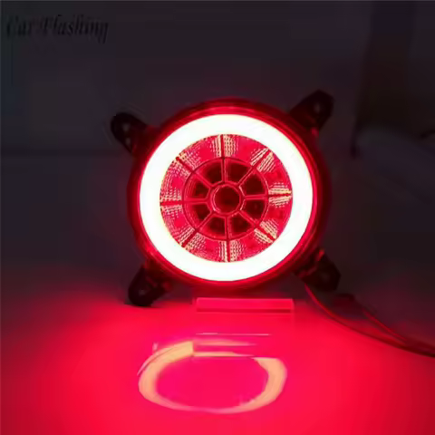 Car Flashing 2Pcs For Hyundai i10 2017 2018 LED DRL Rear Bumper tail light fog lamp Brake Lights Ref