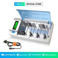 PALO Universal Battery Charger For AA AAA 9V C Size D Size Rechargeable Bateri LCD Smart Screen Free