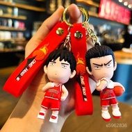 [Ready Stock] [Classic Character] Slam Dunk Keychain Sakuragi Flower Road Kaede Rukawa Three-Dimensi