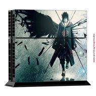 Naruto Uchiha Sasuke Ps4 Skin Decal Skin Stickers For Playstation 4 Ps4 Console + 2 Pcs For Ps4 Cont
