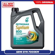 (MALAYSIA) Petronas Syntium 800 10W40 SN Semi Synthetic (4L) Engine Oil 10W-40 jamin original