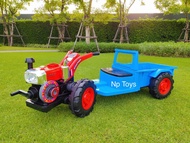 Np Toys รถแบตเตอรี่เด็กนั่งแทรคเตอร์ Tractor รถไถคันใหญ่ ขนาด2มอเตอร์แรงส์ สุดฮิต