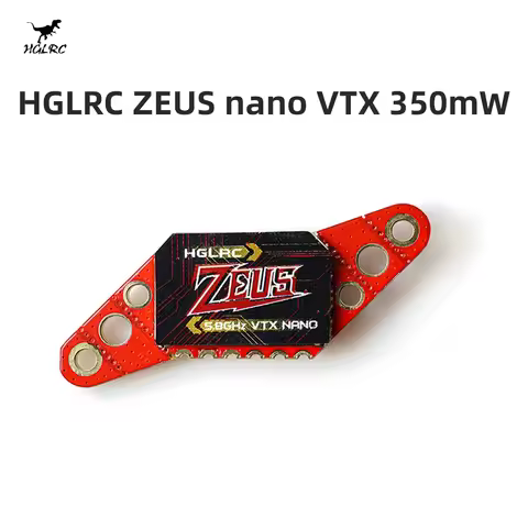 HGLRC Zeus VTX 350mW / 800mW / 1.6W / 2.5W FPV 5.8G 2.4G 40CH Built-in Microphone Transmitter For RC