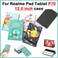 For Realme Pad Tablet P70 12.0 inch Cute cover High Quality  PU Leather Vertical Flap Realme Pad Tab