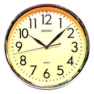 Orient OR117 Japan Quartz Wall Clock- Gold Dial (Chrome Gold)