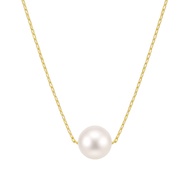 【Direct From Japan】[nalu] A single freshwater pearl necklace for everyday use, suitable for casual t