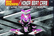 Decals Sticker Motorcycle Decals for Honda Beat 110 Carburator type021