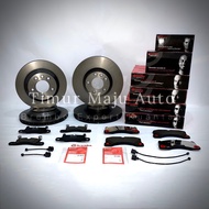 Porsche Cayenne 958 3.6 V6 4.8 v8 GTS Turbo S Front And Rear Brembo Brake Disc Rotor , Pad And Senso