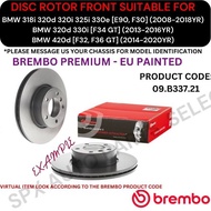 BREMBO GENUINE DISC ROTOR (FRONT) FOR BMW 318i 320d 330i 325i 330e [E90, F30, F34] '08-18YR / 420d [