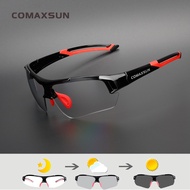 COMAXSUN Photochromic Cycling Glasses Discoloration Glasses MTB Road Bike Sport Sunglasses Bike Eyew