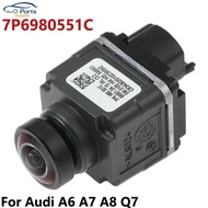 7P6980551C New Rear View Parking Camera Rear Camera for Audi A6 C7 Q7 A8 A7 Touareg 2011-2018 7P6980