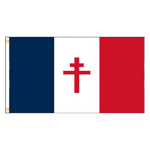 3x5Fts 90X150cm Free France 1940-1944 Flag