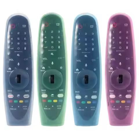 XDcase 4pcs Soft Silicone Jelly Protective Case For LG MR600 / MR650 Magic Remote Control Sleeve Acc