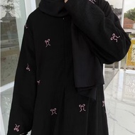 Zarina Abaya - Embroidered Ribbon Coquette Abaya for Teenagers and Adults By Zapiea Abaya Abaya Dres