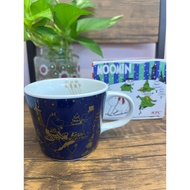(MM1001) Moomin Mug by KFC (Blue/Gold) Size 3.5x3