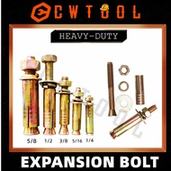 Industrial Iron Galvanized Heavy Duty Elevator DYNA BOLT / EXPANSION BOLT 1/4",5/16",3/8" ,1/2",5/8"
