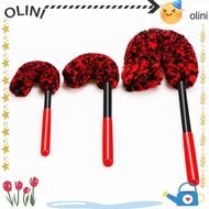 OLINI 3pcs Hub Brush Car Detailing Cleaning Woolies Plush Car Care Hub Care Tools