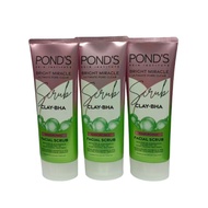 Ponds bright miracle ultimate pore clear Scrub CLAY - BHA facial scrub/ facial wash soap.