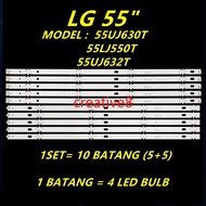 New 10 pcs/set 55uj630t/55lj550t/55uj632t LG 55 "LED TV backlight 55uj630 55lj550 55uj632