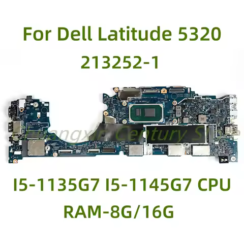 Suitable for Dell Latitude 5320 laptop motherboard 213252-1 with I5 I7-11TH CPU RAM-8G/16G 100% Test