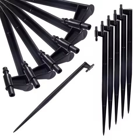 Length 30cm Spiked Spray Nozzle Bracket Rod 6mm Interface To 4/7mm Hose Barb Sprayer Head Holder Gar