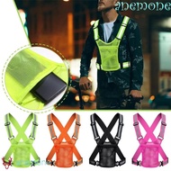 ANEMONE Reflective Running Vest, Safety Adjustable Cycling Reflective Vest, Lightweight Elastic Univ