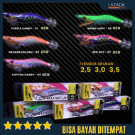 Umpan cumi squid jig New daido Original Bahan kain - Umpan Udang Kail Tajam Squidjig