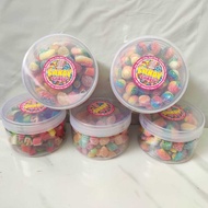 Permen Sticky candy fruity kemasan toples tabung 200gr