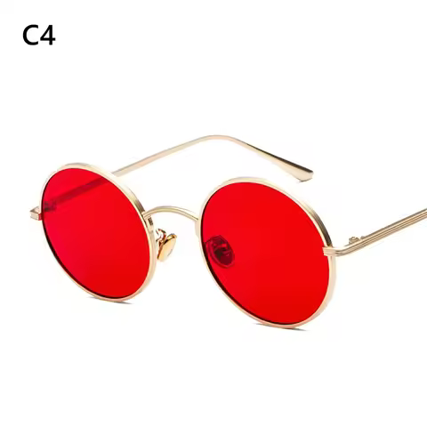Metal Frame Eyewear Circle Glasses Vintage Sunglasses Round Sunglasses Circle Glasses Steampunk Sun 