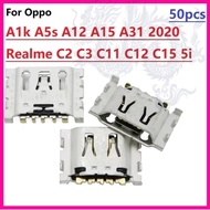USB Charging Port Dock Plug Charger Connector Socket For Oppo A1k A5s A12 A15 Realme C2 C3 C11 C12