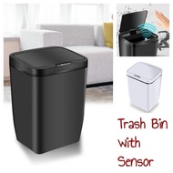 Trash Bin with Sensor Lid