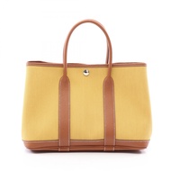 【二手】愛馬仕 HERMES 托特包 Garden Party TPM 薑黃/金色 其他 Garden Party TPM 薑黃色/金色 女士