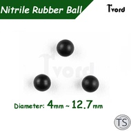 TS Nitrile Rubber Ball Rubber NBR Nitrile Rubber Ball φ4mm  φ4.5mm  φ4.76mm  φ5.3mm  φ6mm  φ6.35mm  
