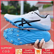 COD【Ready Stock】Athlete Running Training Shoes NEW Men Track Field Shoes Women Spikes Sneakers