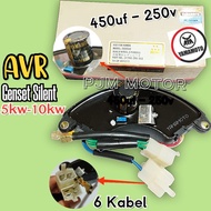 MESIN 3 phase Ec6500 avr generator engine 6 cable generator 5000 6000 65000 7000 8000 watt