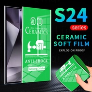 【HD】Samsung Galaxy S24 Ultra S23 S22 S21 S20 Plus  Note 20 10 Ultra PlusFull Cover Soft Ceramic Screen Protector Film