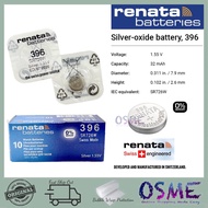 Renata 364 377 396 399 395 397 371 379 394 390 SR626SW SR621SW SR726W SR927W SWISS 1.55V Battery (10