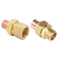 Copper Tube OD 8-54mm to 1/8"-2" BSP Union Adapter, End Feed Weld Pipe Fitting for AC Refrigerator C