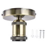 Vintage E26 E27 Lamp Socket Ceiling Lamp Holder with Accessories for Kitchen Bedroom Living Room Vin