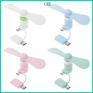 CRE Mini USB Fan  Fans Type C Micro USB Cooler Handheld  Cooling