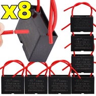 1.5-2.5uF Film Motor Run Capacitor - Ceiling Fan Range Hood Driver - CBB61 Fan Starting Capacitor - 