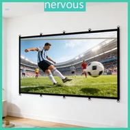 NERV 16 9 D Rings Projectors Screen Heavy Duty Polyester For Movie And Sports
