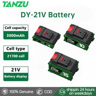TANZU 21V DY Type 21700 Lithium Battery 5/10/15 Cell Replacement Battery for Cordless Power Tools