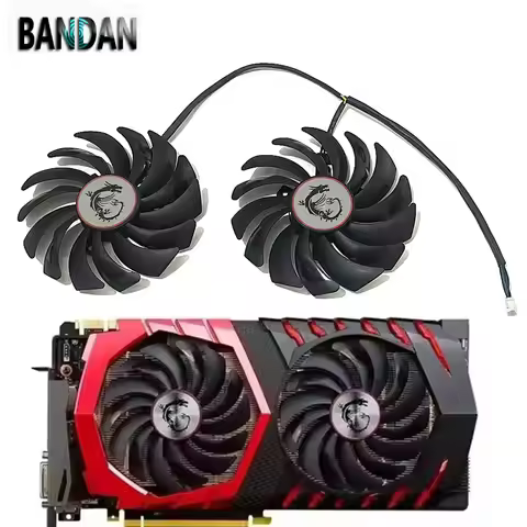 Video Card NEW GTX1060 95MM 4PIN PLD10010S12HH GPU Low Noise Cooling Fan For MSI GTX 1060 1070 1080 