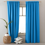 B10 Ready Made Curtain!! 99%Blackout Siap Jahit Langsir  Langsir RAYA Kain Tebal 100%Polyester Blackout Persian Blue