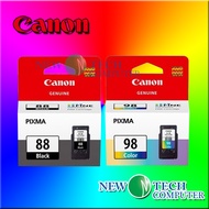 CANON PG-88 PG 88 PG88 BLACK / CL-98 CL 98 CL98 COLOR INK CARTRIDGE NEW TECH