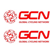 GCN Bumper Rear Windshield Sticker 2 pcs 18cm x 5cm new vinyl cut out cycling GCN logo sticker road 