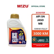 MIZU SCOOTER 4T 10W40 API SN Fully [Ester] Motorcycle Oil (1L) JASO MB skuter minyak hitam AVANTIZ S
